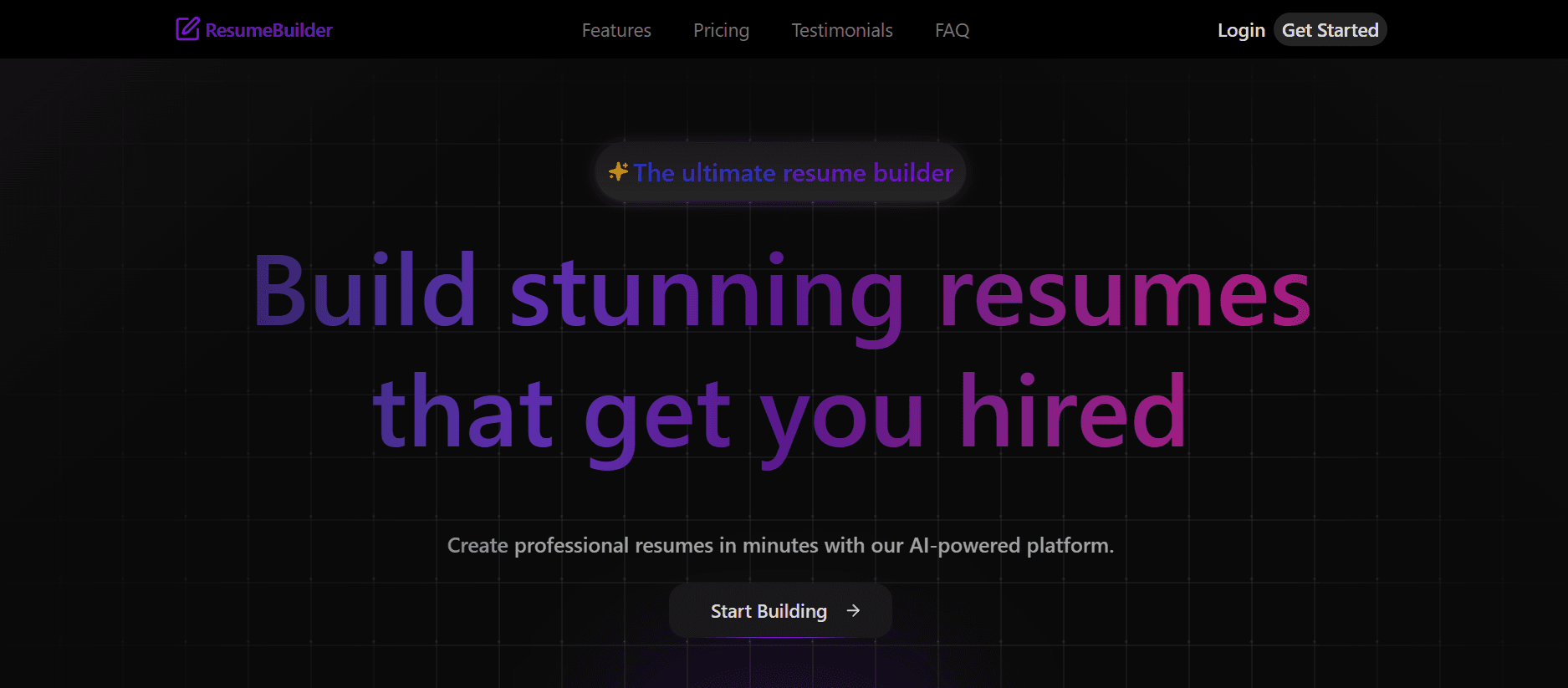 AI Powered Resume Builder